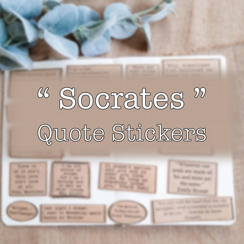 Socrates Quote Sticker