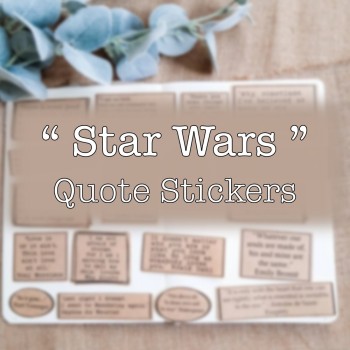 Star Wars Quote Stickers Star Wars Quote Stickers